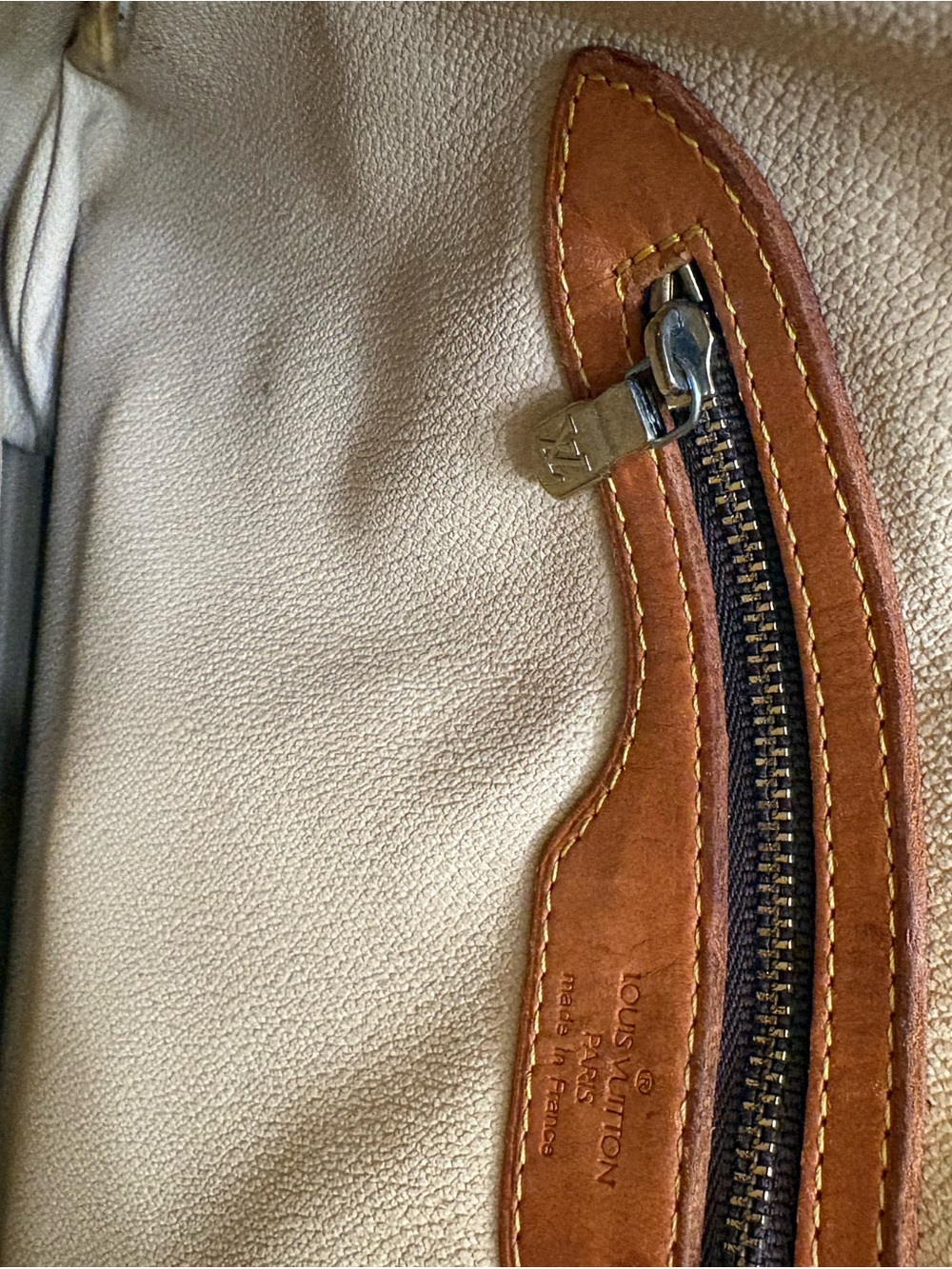 Louis Vuitton Monogram Vertical Bucket Bag in Brown and Tan - Picture 7 of 12